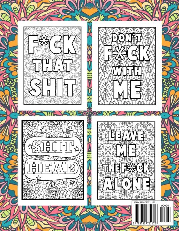 Adult Swear Word Coloring Book: 50 Funny Designs