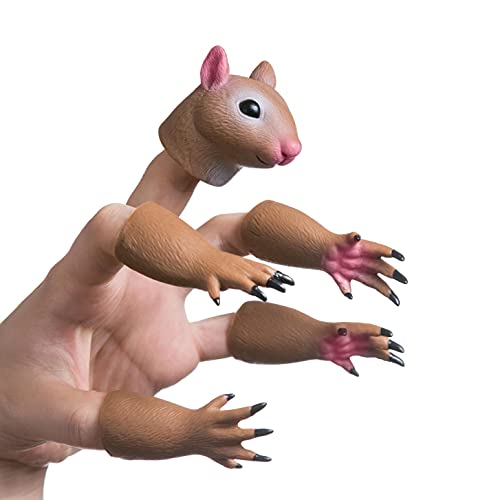 AQKILO® Squirrel Finger Puppet Set - Theater Props, Novelty Toys