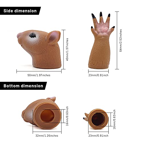 AQKILO® Squirrel Finger Puppet Set - Theater Props, Novelty Toys