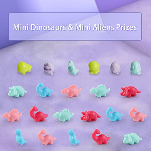 Mini Claw Machine with Dinosaur Figures and Prizes