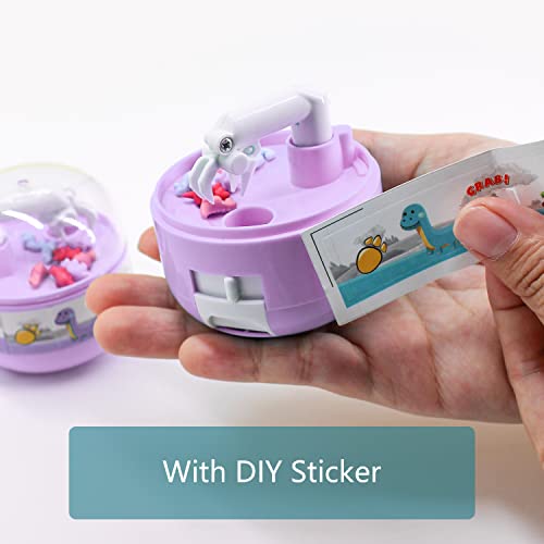 Mini Claw Machine with Dinosaur Figures and Prizes