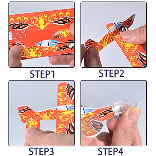 50 Foam Gliders Planes Kids Toy Set