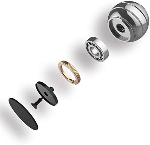 Kinetic Desk Spinner Ball Toy - 1.5", Silver