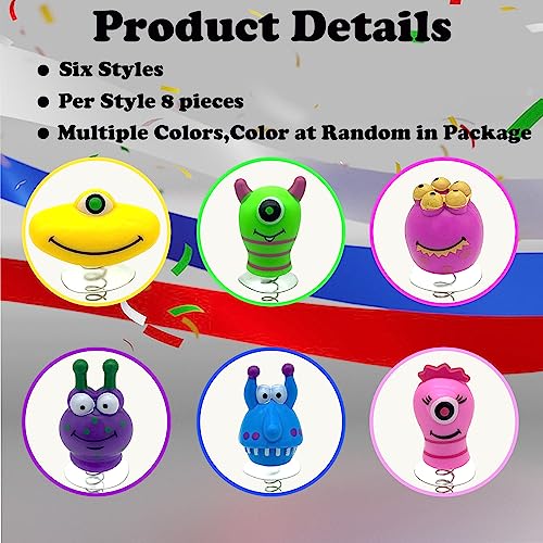48 PCS Jumping Popper Critters Novelty Spring Toy