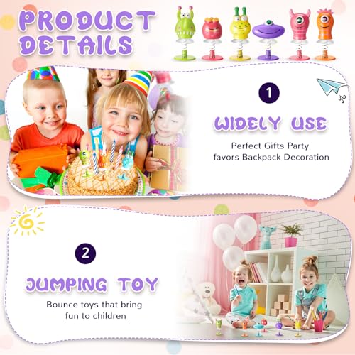 48-Piece Big Eye Animal Jumping Toy Set