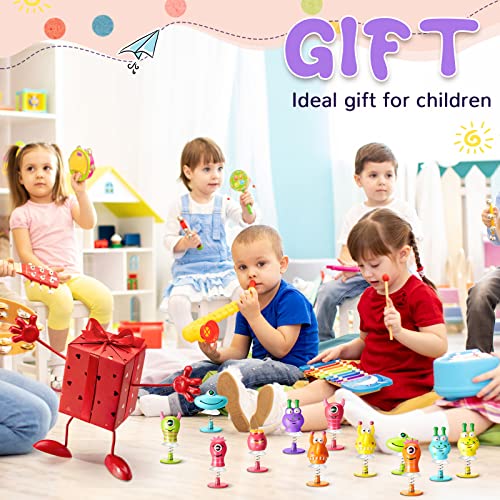 48-Piece Big Eye Animal Jumping Toy Set