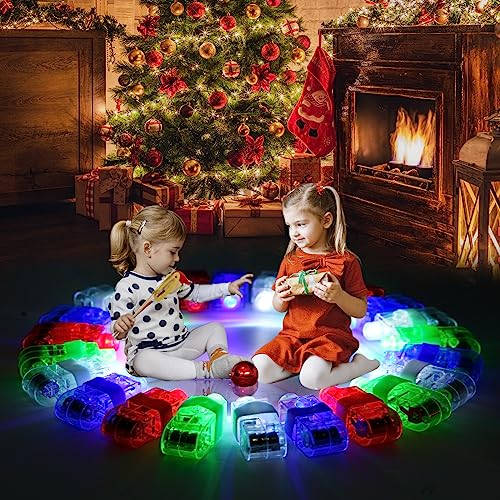 60Pcs LED Finger Lights Novelty Toys Pack for Kids