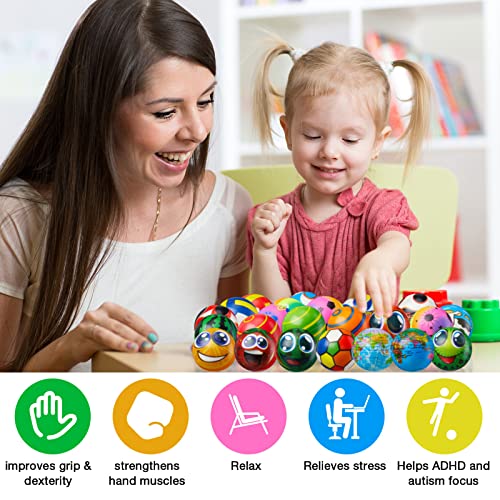 108 Mini Sensory Fidget Balls Assorted Stress Toys