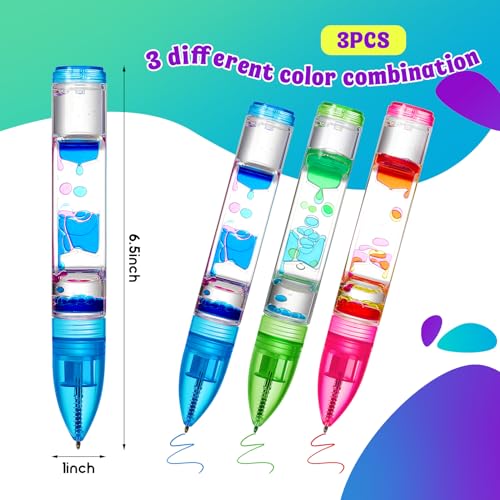 Liquid Motion Bubbler Fidget Pen Set - Autism & ADHD