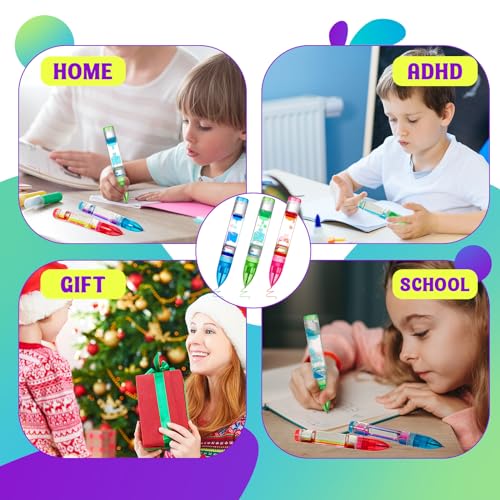 Liquid Motion Bubbler Fidget Pen Set - Autism & ADHD