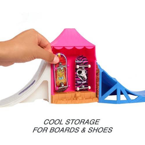 Hot Wheels Skate Park Set with Tony Hawk Fingerboard