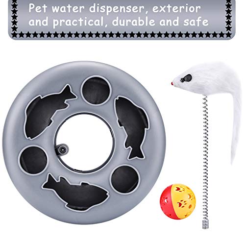 Interactive Cat Toy Roller Track with Catnip Mouse
