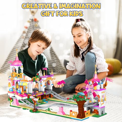 HOGOKIDS Roller Coaster Building Set - 711 Pieces