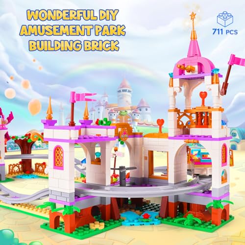 HOGOKIDS Roller Coaster Building Set - 711 Pieces