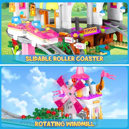 HOGOKIDS Roller Coaster Building Set - 711 Pieces