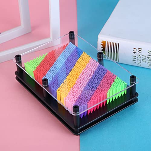 3D Pin Art Toy, Colorful Large Size 8x6in