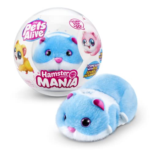 ZURU Pets Alive Hamstermania (Blue) - Interactive Toy