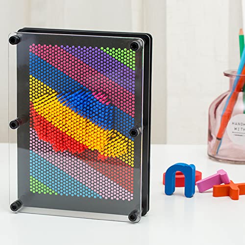 3D Pin Art Toy, Colorful Large Size 8x6in