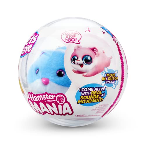 ZURU Pets Alive Hamstermania (Blue) - Interactive Toy