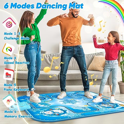 Girls' Dance Mat with LED Lights, Music & Games