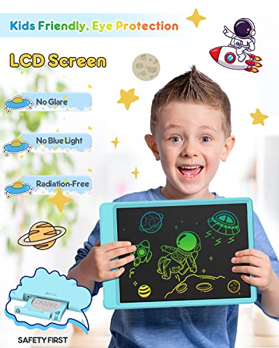 FLUESTON Colorful LCD Writing Tablet for Kids, 10