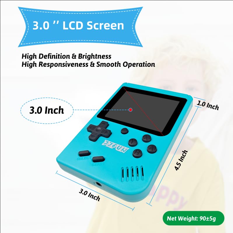 JJFUN Handheld Game Console with 365 Classic Games