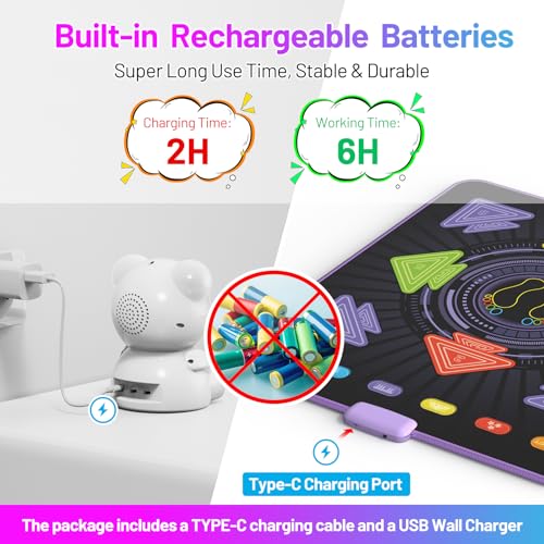 Rechargeable Dance Mat- Bluetooth Game for Kids 3-12