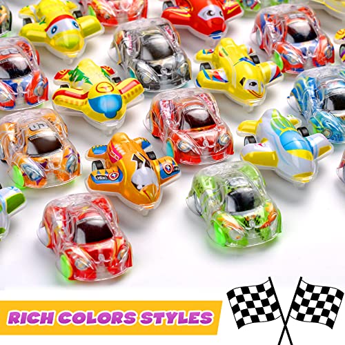 50 Mini Toy Cars for Kids' Party Favors