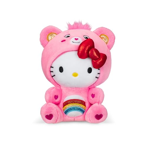 Hello Kitty as Cheer Bear - 8" Plush Toy