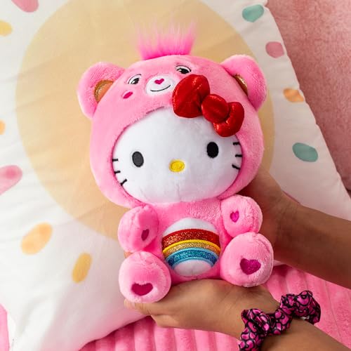 Hello Kitty as Cheer Bear - 8" Plush Toy