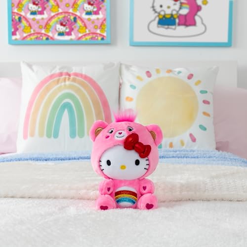 Hello Kitty as Cheer Bear - 8" Plush Toy