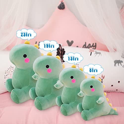 Green Dinosaur Plush Toy Birthday Gift 8in Cute