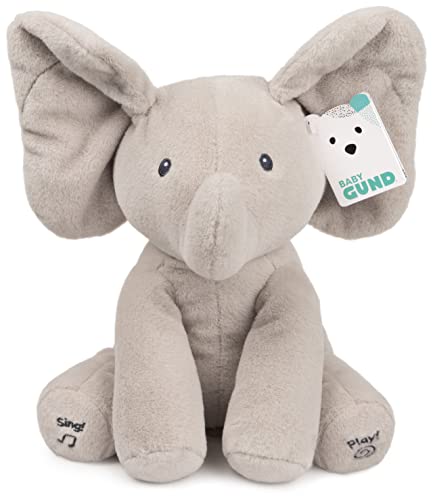 GUND Baby Animated Flappy Elephant Plush, Singing Toy