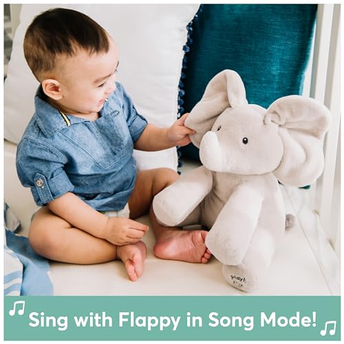 GUND Baby Animated Flappy Elephant Plush, Singing Toy