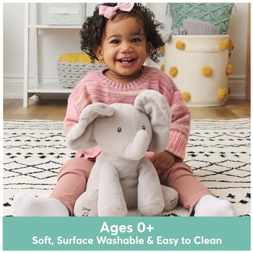 GUND Baby Animated Flappy Elephant Plush, Singing Toy