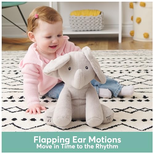GUND Baby Animated Flappy Elephant Plush, Singing Toy