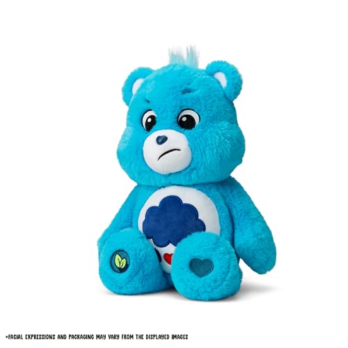 Care Bears 14” Grumpy Bear Blue Plushie - Soft and Cuddly Gift