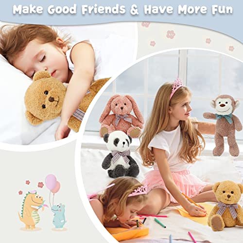 5-Pack 13" Soft Stuffed Animals Plush Toys for Kids