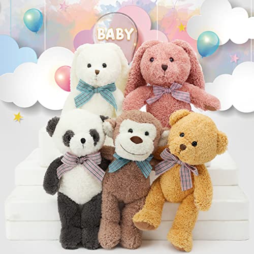 5-Pack 13" Soft Stuffed Animals Plush Toys for Kids