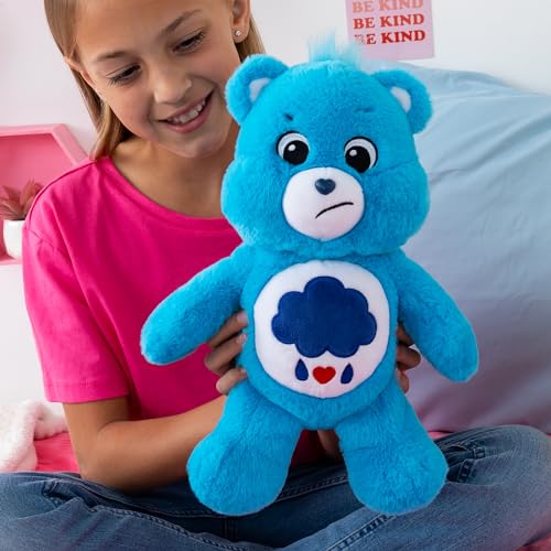 Care Bears 14” Grumpy Bear Blue Plushie - Soft and Cuddly Gift