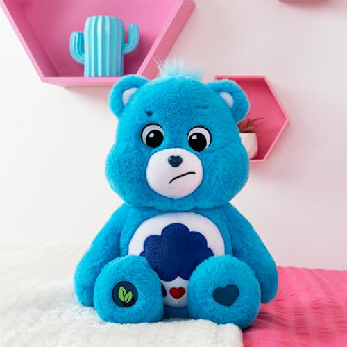Care Bears 14” Grumpy Bear Blue Plushie - Soft and Cuddly Gift
