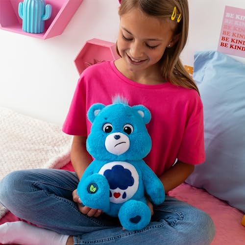 Care Bears 14” Grumpy Bear Blue Plushie - Soft and Cuddly Gift