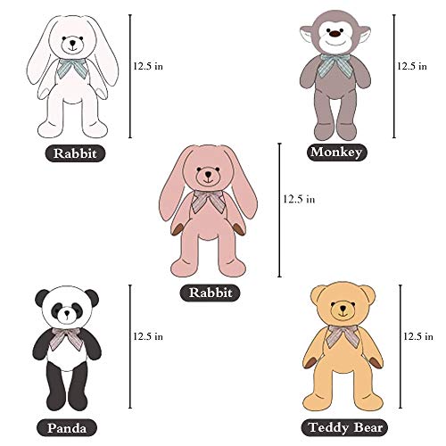 5-Pack 13" Soft Stuffed Animals Plush Toys for Kids