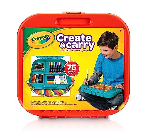 Crayola Create 'N Carry Art Set (75pcs) for Kids