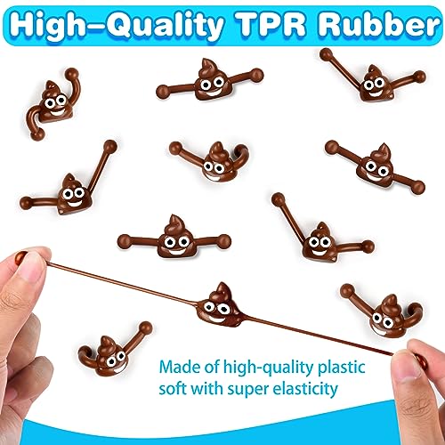 50 Pcs Finger Slingshot Novelty Toy - Poop Fun