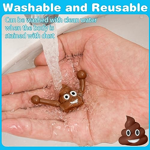 50 Pcs Finger Slingshot Novelty Toy - Poop Fun