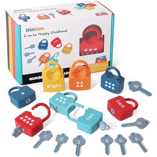Educational Montessori Learning Locks & Keys Toy (Ages 3+)