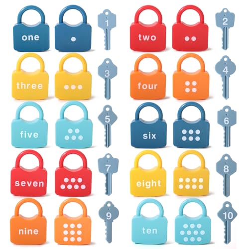 Educational Montessori Learning Locks & Keys Toy (Ages 3+)