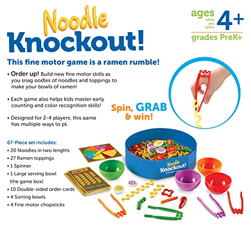 Learning Resources Noodle Knockout! Fine Motor Skills Game