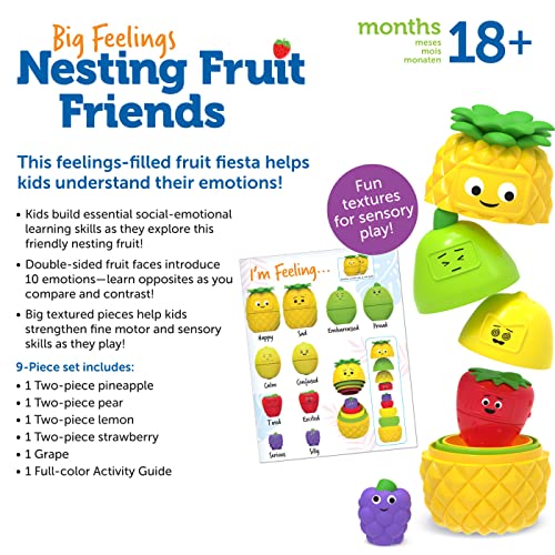 Big Feelings Nesting Fruit Friends, Ages 18+ Months